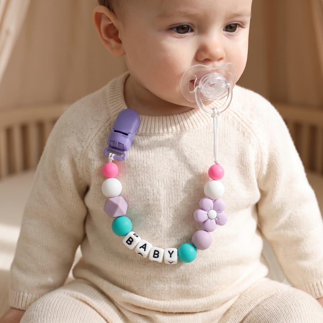 Baby Pacifier Clip - Personalized Pacifier Clip Custom Name Baby