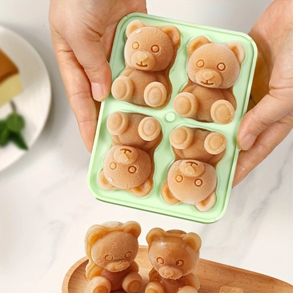 Baby Products Cream - Bear Ice Pop Molds Cartoon Molds