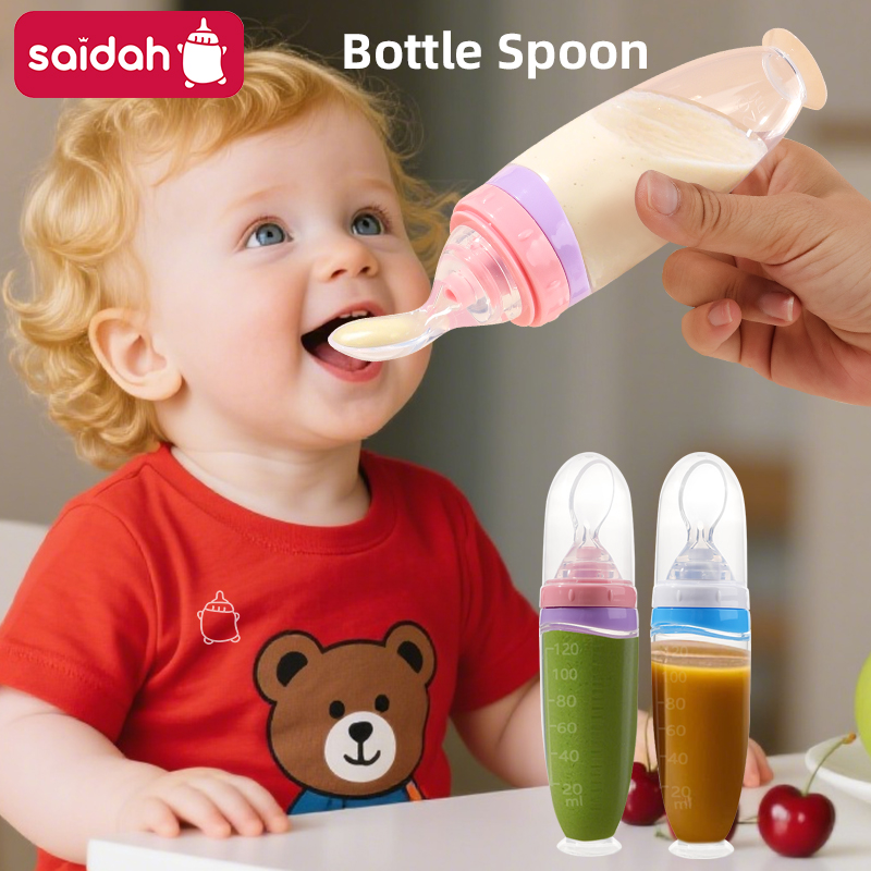 Baby Led Weaning Set - 120 ml/4oz Infant Baby Liquid Silicone