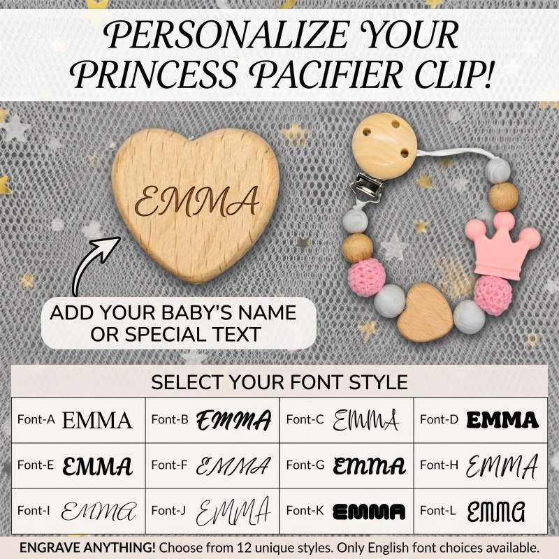 Personalized Baby Pacifier Cli - Baby Pacifier Clip ulasan dan harga