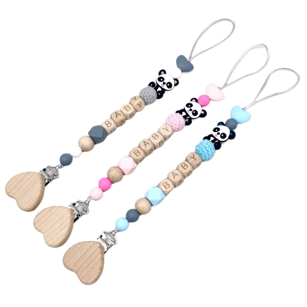 Wooden Personalized Baby Pacif - Baby Pacifier Clip ulasan dan harga