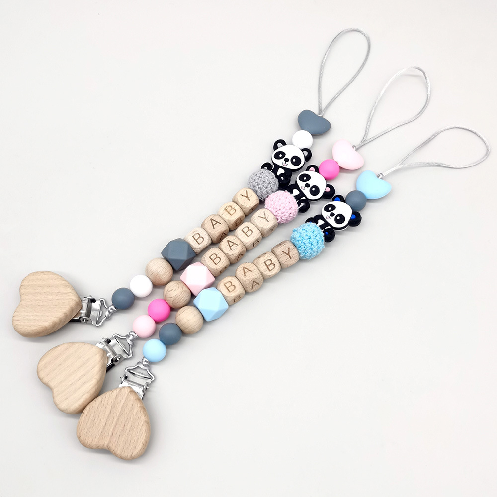 Wooden Personalized Baby Pacif - Baby Pacifier Clip ulasan dan harga