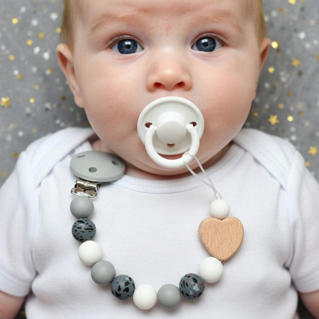 Personalized Name Handmade Bee - Baby Pacifier Clip ulasan dan harga