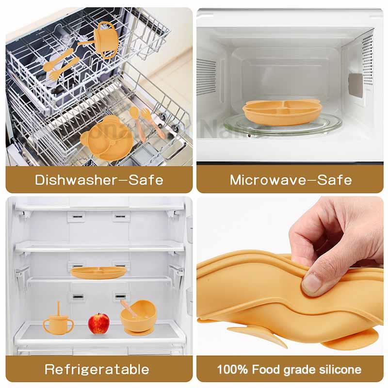 Baby Feeding Plate Sets Suctio - Baby Led Weaning Set ulasan dan harga