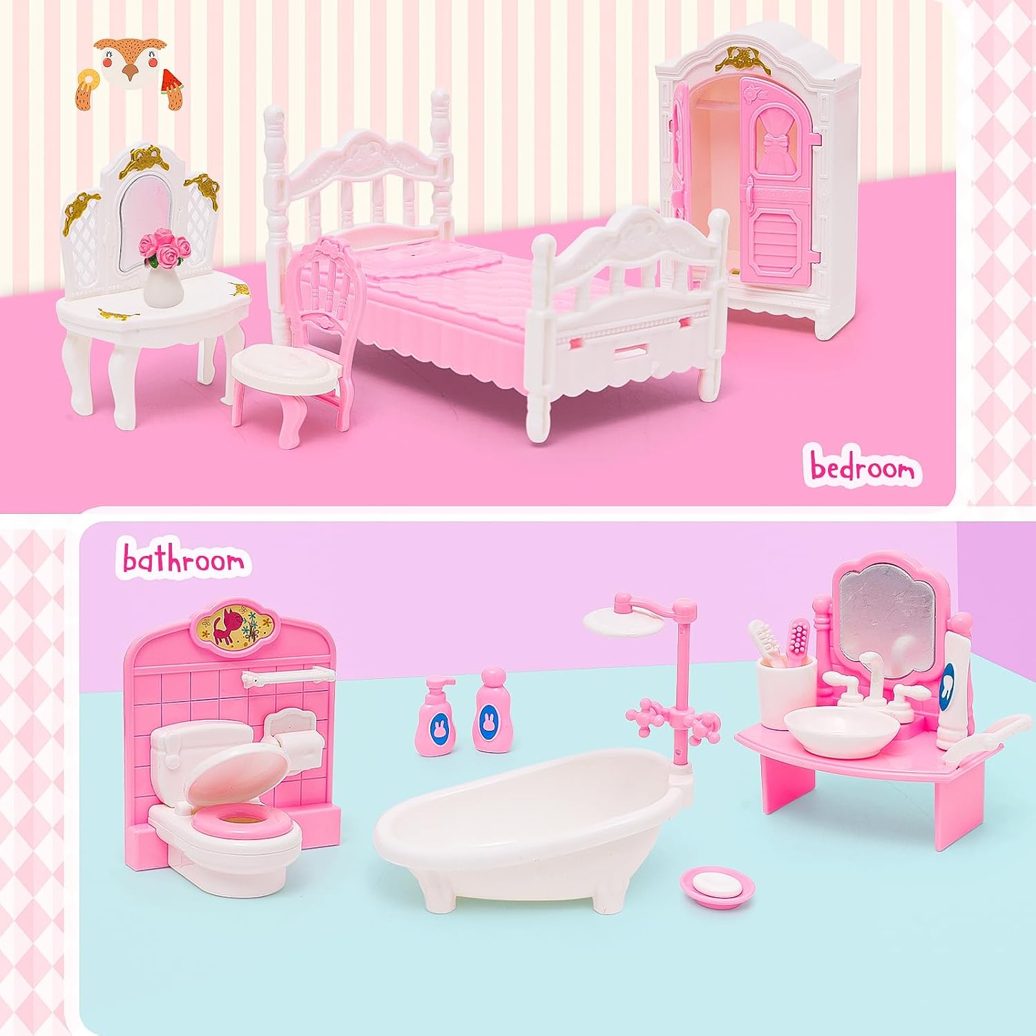 1:12 Dollhouse Ice Cream Truck - Baby Products Cream ulasan dan harga