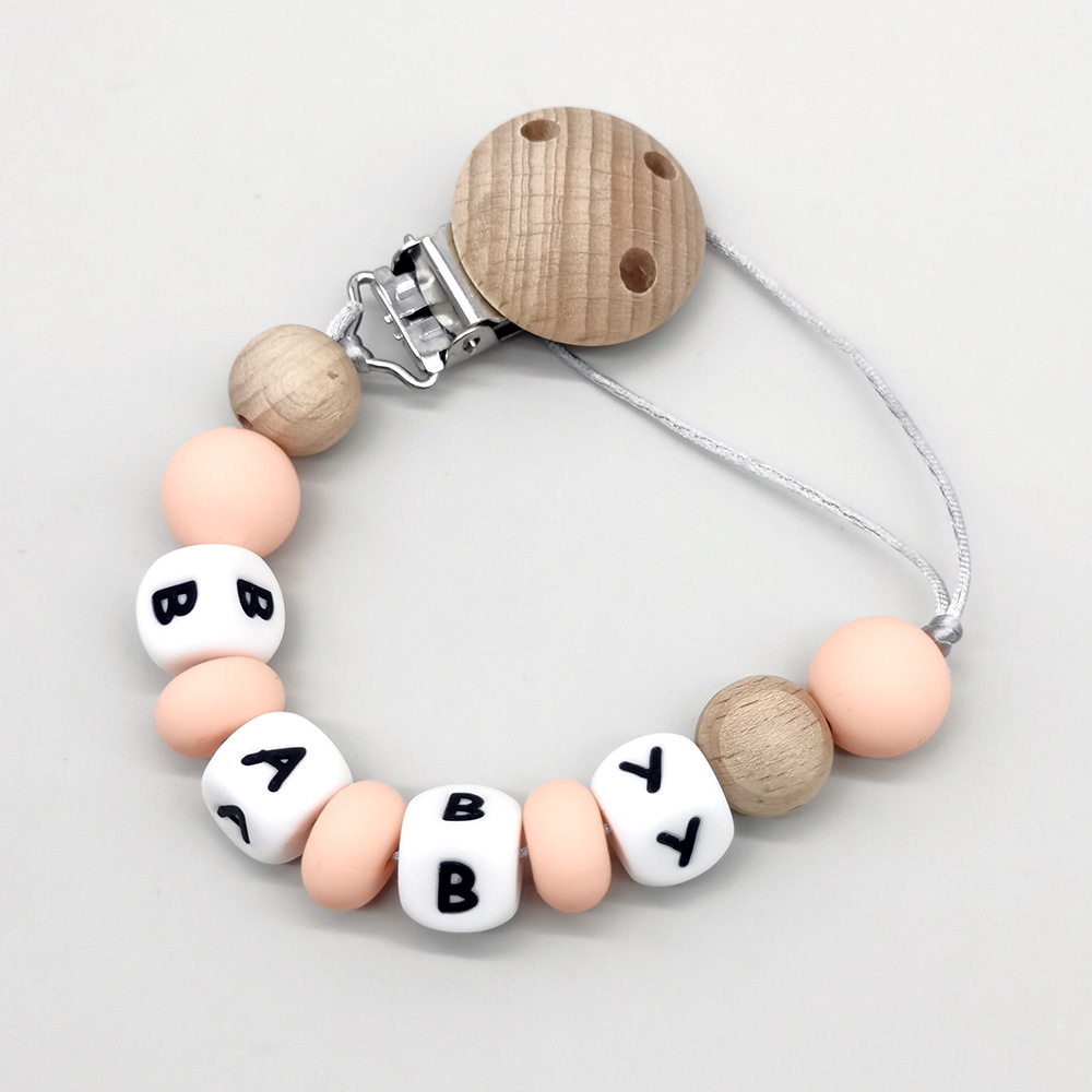 Custom Name Pacifier Clips Cha - Baby Pacifier Clip ulasan dan harga