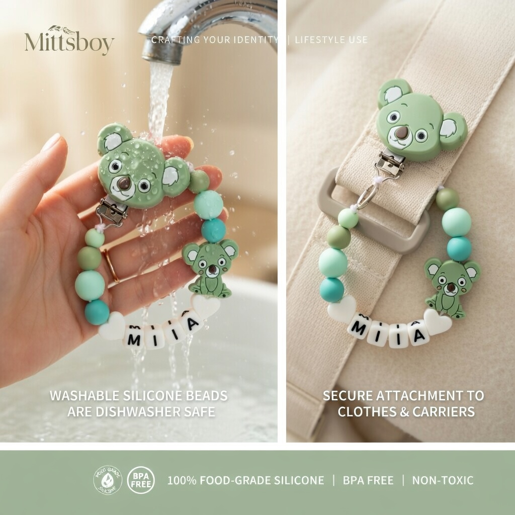 Silicone Baby Pacifier Clip Te - Baby Pacifier Clip ulasan dan harga