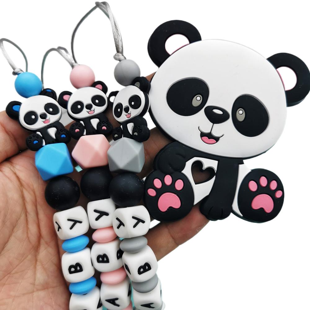 Panda Customized English Silic - Baby Pacifier Clip ulasan dan harga