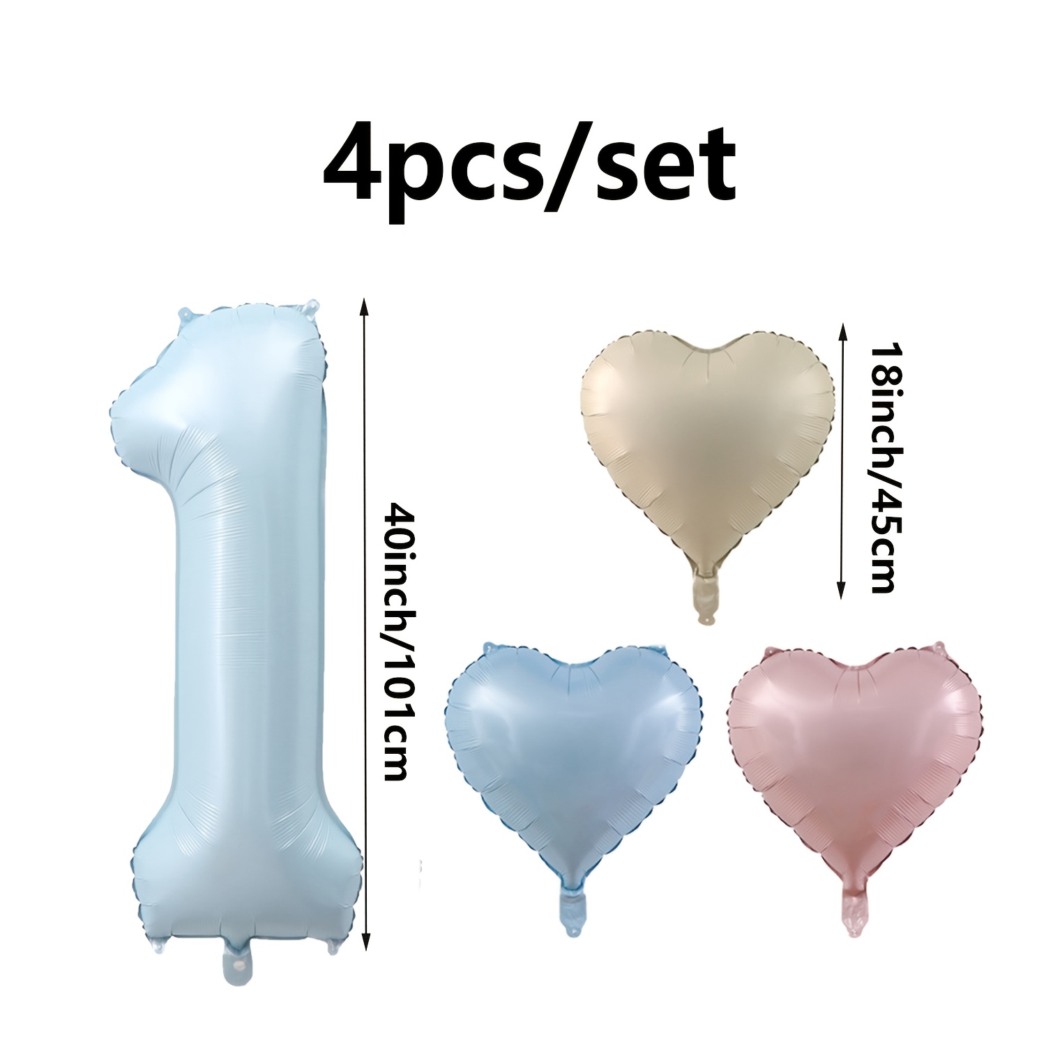 4Pcs Baby Blue Number Birthday - Baby Products Moisturizer ulasan dan harga