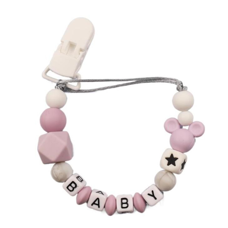Baby Personalized Name Silicon - Baby Pacifier Clip ulasan dan harga