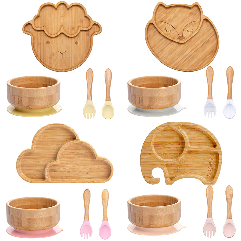4pcs Children's Tableware Suct - Baby Led Weaning Set ulasan dan harga