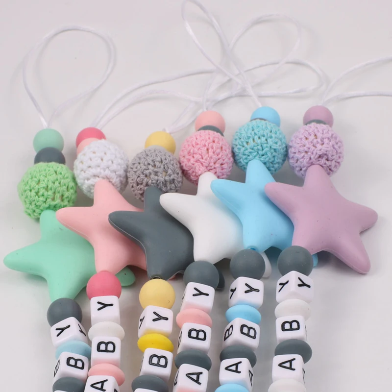 NEW Personalised Name Baby Tee - Baby Pacifier Clip ulasan dan harga