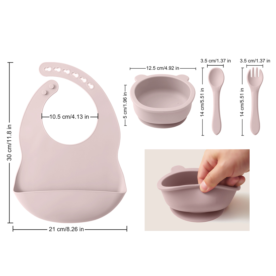 Wholesale Silicone Children Ta - Baby Led Weaning Set ulasan dan harga