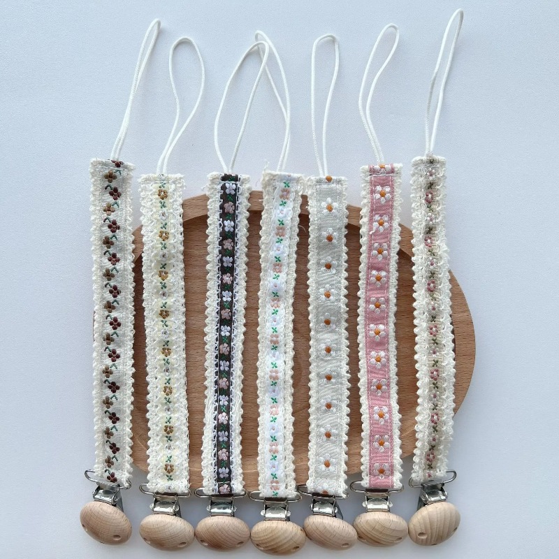 Lace Pacifier Clip Chain for N - Baby Pacifier Clip ulasan dan harga